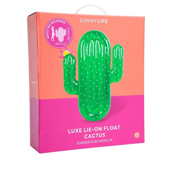 SUNNYLIFE☀️🌵LUXE Lie-On Pool Float | CACTUS - Picture 2 of 8